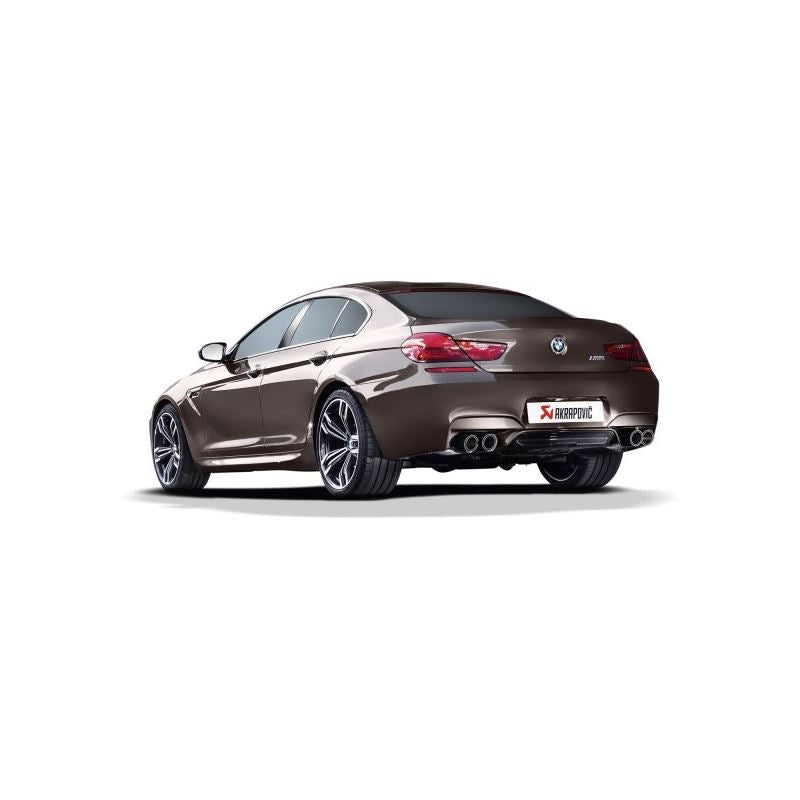 Akrapovic Evolution Line Cat Back(Titanium) w/ Carbon Tips for 2014-2019 BMW M6 Gran Coupe(ME-BM/T/6H-C)