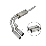 aFe Rebel Series 3 IN to 2-1/2 IN 409 Stainless Steel Cat-Back Exhaust w/ Polish Tip (49-43079-P)