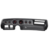 AutoMeter Designer Black 70-72 Chevelle/ El Camino/ Malibu Dash Kit 6pc Tach/MPH/Fuel/Oil/WTMP/Volt (7026-DB)