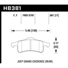 Load image into Gallery viewer, Hawk Performance LTS Brake Pads (HB381Y.661)