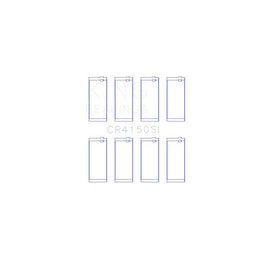 King Engine Bearings Connecting Rod Bearing Set for 1995-2000 Ford Contour (CR4150SI0.5)