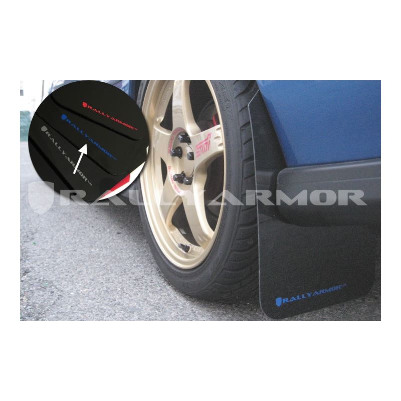 Rally Armor Black Mud Flap/Blue Logo for 1998-2001 Subaru Impreza (MF2-UR-BLK/BL)