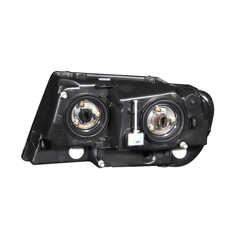 ANZO USA 1999-2004 Jeep Grand Cherokee Crystal Headlights Black (111042)