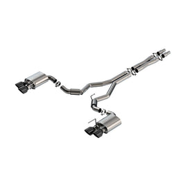 Borla w/Active Exhaust S-Type Cat-Back Exhaust System - BC Tips for 2024 Ford Mustang Dark Horse 5.0L V8 (140964BC)