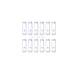 King Engine Bearings Connecting Rod Bearing Set for 1988-1989 Merkur Scorpio (CR 642SI 030)