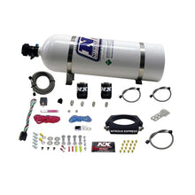 Load image into Gallery viewer, Nitrous Express GM LS 102mm Nitrous Plate Kit (50-400HP) w/15lb Bottle (20933-15)