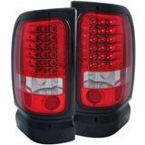 ANZO USA 1994-2001 Dodge Ram LED Taillights Red/Clear (311052)