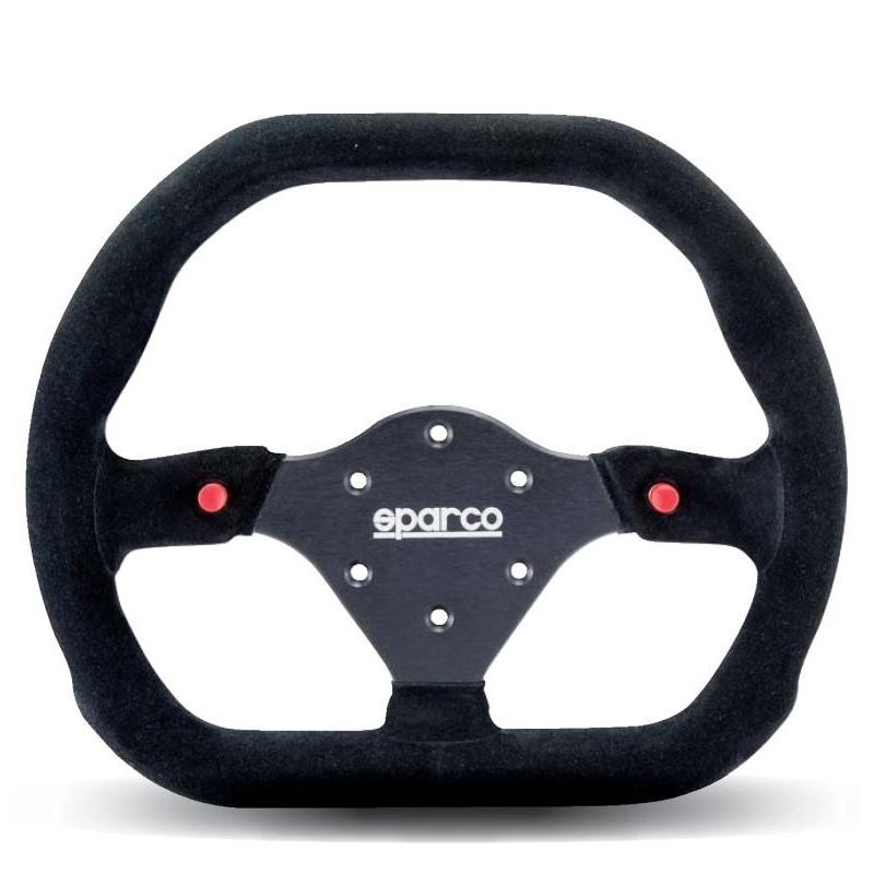 Sparco P310 Racing Steering Wheel, Black Suede (015P310F2SN)