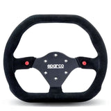 Sparco P310 Racing Steering Wheel, Black Suede (015P310F2SN)