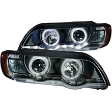 Load image into Gallery viewer, ANZO USA 2000-2003 BMW X5 Projector Headlights w/ Halo Black (121398)