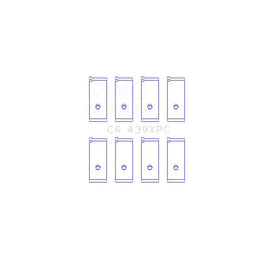 King Engine Bearings Connecting Rod Bearing Set for 1983-1986 Honda Prelude (CR 439XPC STDX)