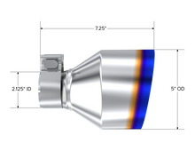 Load image into Gallery viewer, MBRP T304 SS Burnt End Tip 2.125inID, 5inOD Out, 7.25in Length, Pair 17-25 BRZ / GR86 (T5202BE)