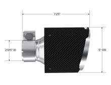 Load image into Gallery viewer, MBRP CF Tip 2.125in ID, 5in OD Out, 7.25in Length, Pair 17-25 BRZ/GR86 (T5202CF)