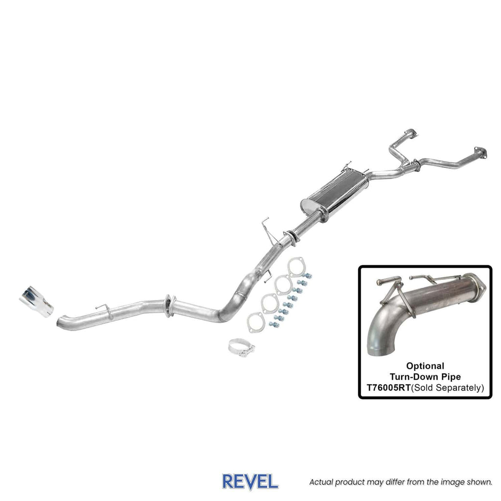 Revel Medallion Trail Hart Catback w/Apline Silver Tip Exhaust System 2022-2022 Toyota Tundra (Crewmax, 5.5ft Bed) (T76005RS)