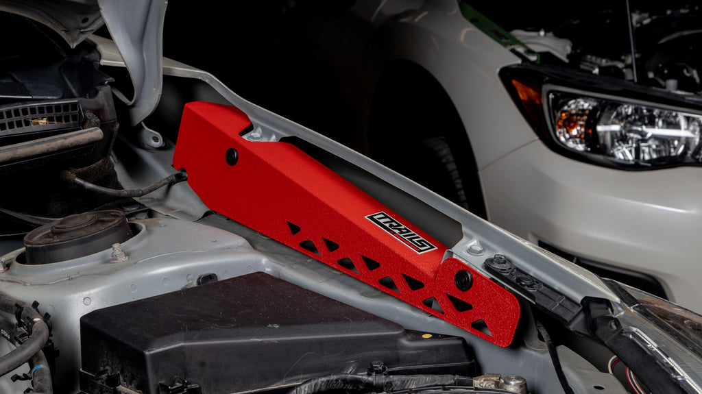 Fender Shrouds Red For Subaru 13-17 Crosstrek Trails by GrimmSpeed