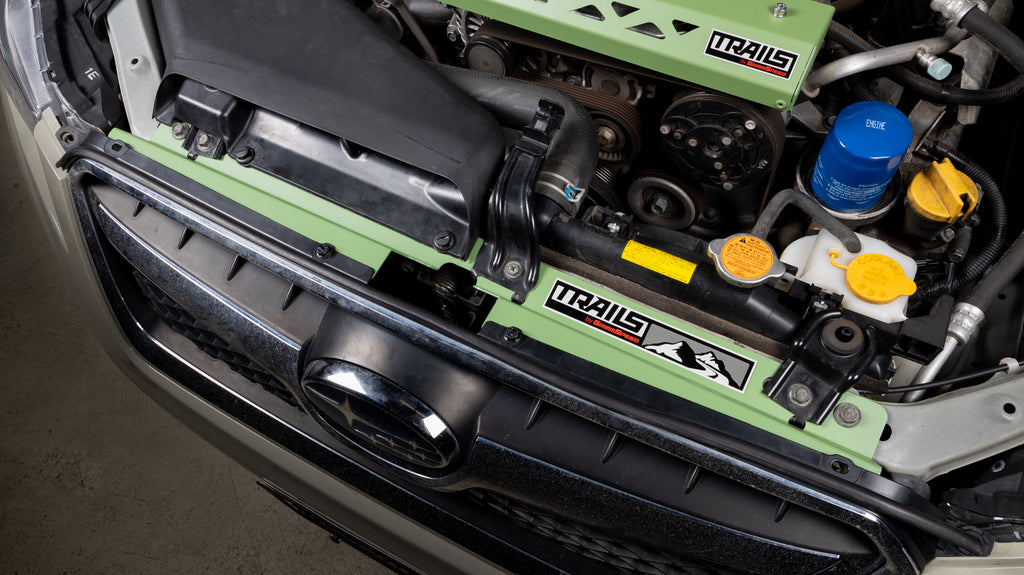 Radiator Shroud Green For Subaru 13-17 Crosstrek Trails by GrimmSpeed