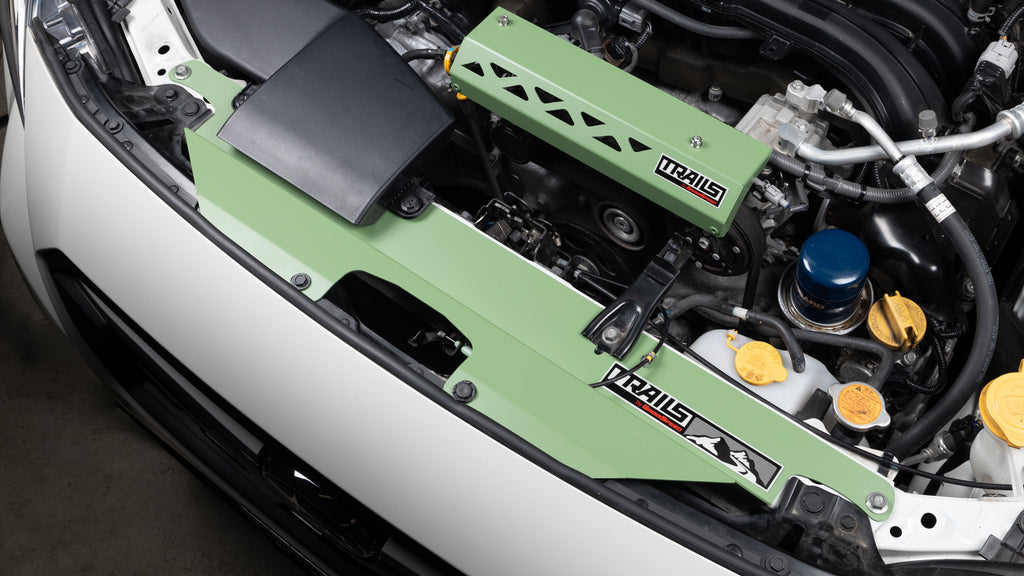 Radiator Shroud Green For Subaru 18+ Crosstrek Trails by GrimmSpeed