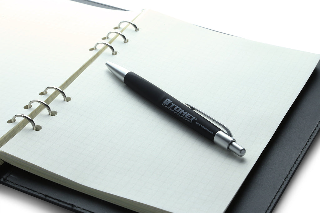 TOMEI BALLPOINT PEN BLACK BODY with BLACK INK (TG501C-0000A)