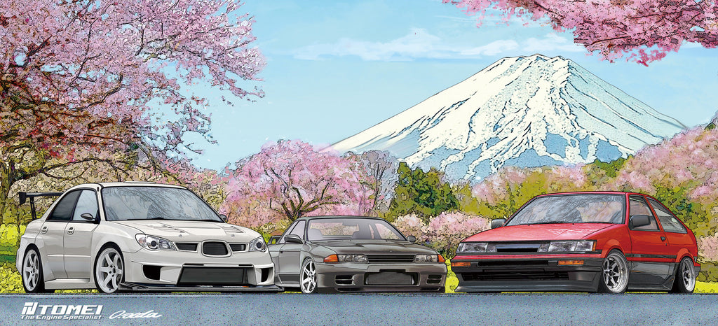 TOMEI MUG WHITE GDB/BNR32/AE86 CHERRY BLOSSOM Mt.FUJI (TG601A-0000A)