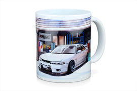 TOMEI MUG WHITE R33 GT-R CAR LIFE GARAGE (TG601A-NS00H)