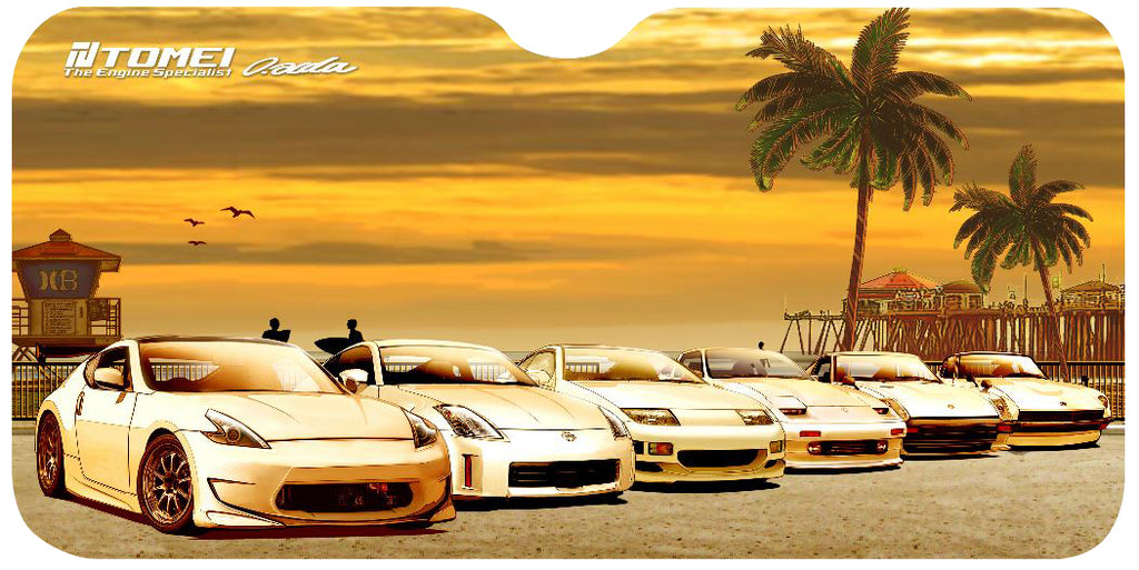 TOMEI SUN SHADE 59*28 Z CAR SUNSET HUNTINGTON BEACH (TG701A-NS00E)