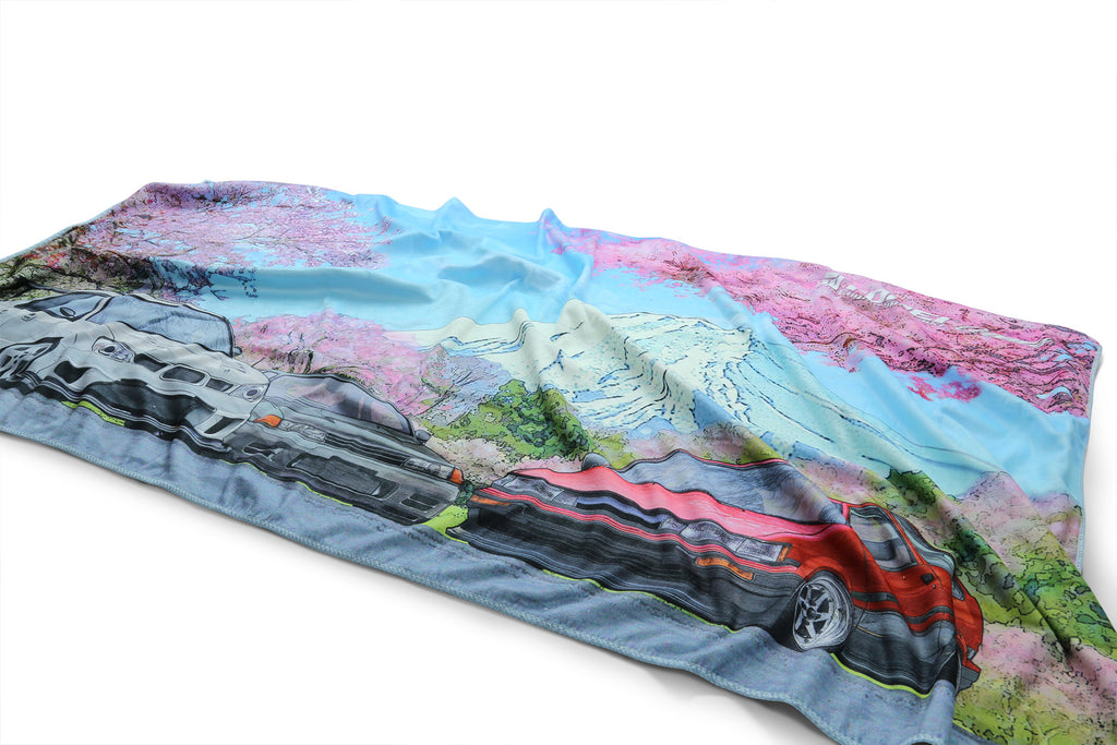 TOMEI BATH TOWEL GDB/BNR32/AE86 CHERRY BLOSSOM MT.FUJI (TG901A-0000A)