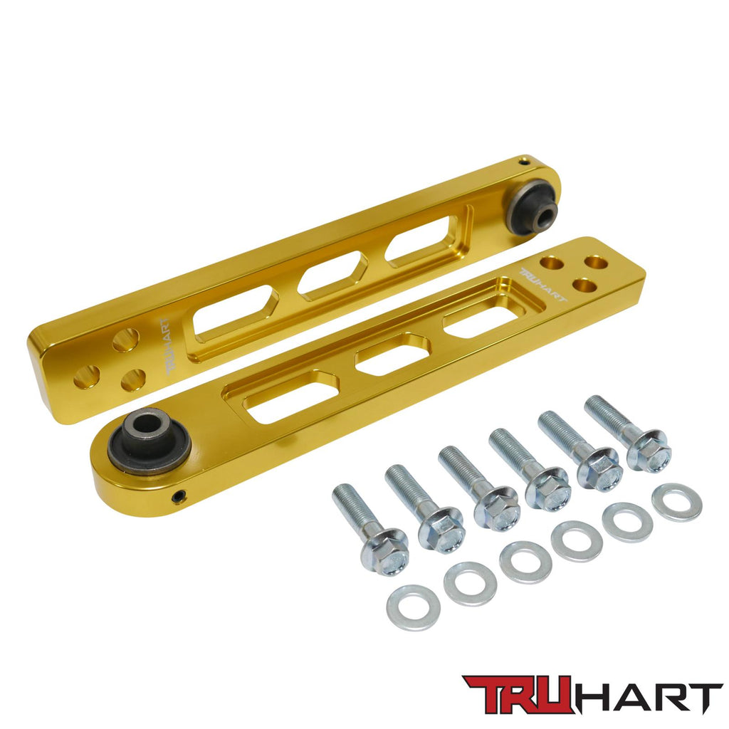 Rear Lower Control Arms Gold For 01-05 Honda Civic TruHart