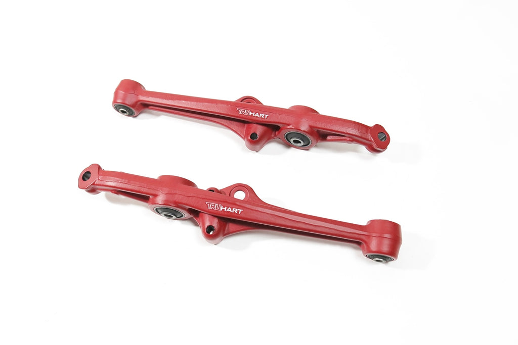 Front Lower Control Arms Red For 88-91 Honda Civic 88-91 Honda CRX TruHart