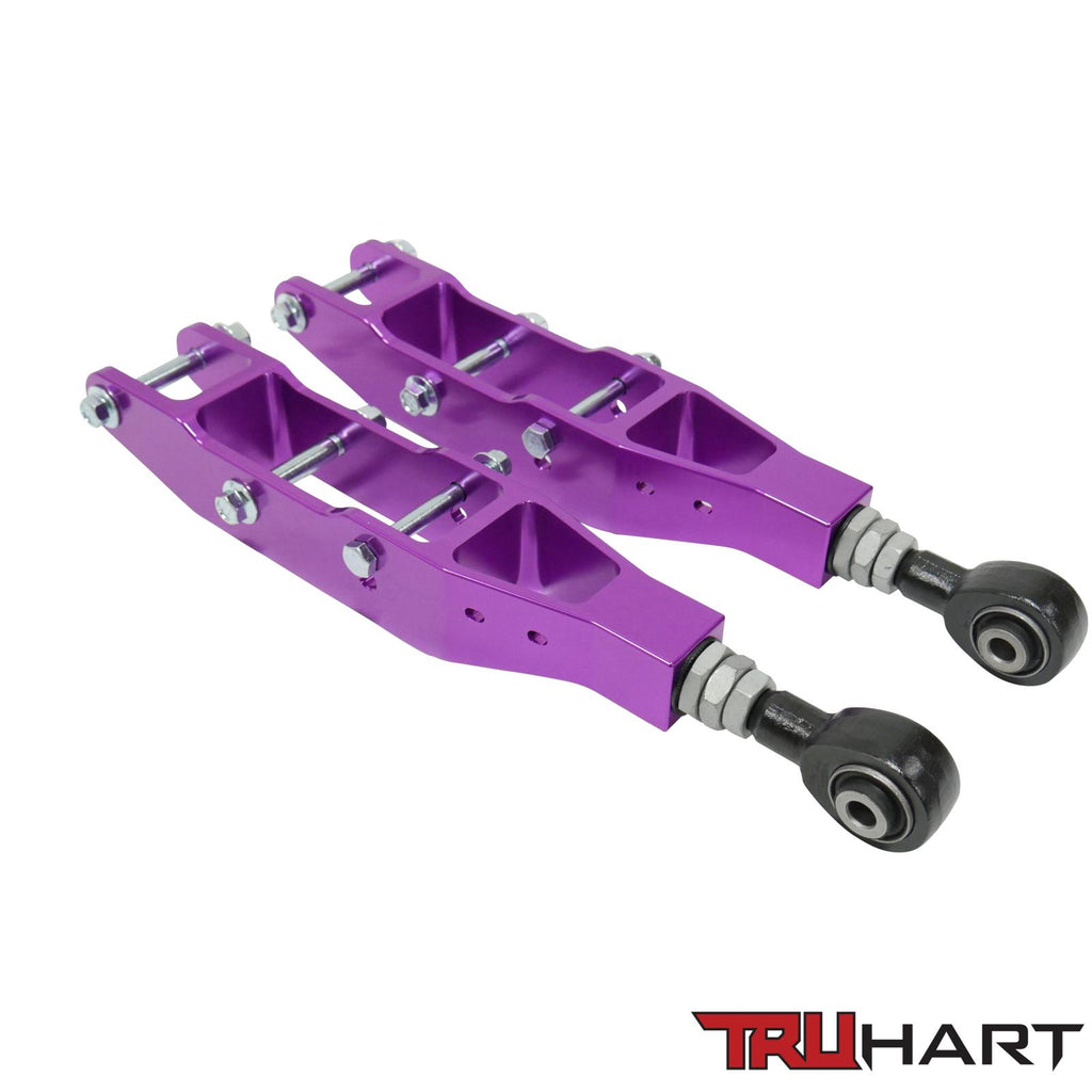 Rear Lower Control Arms Adjustable Anodized Purple For 12-21 Subaru BRZ 08-16 Subaru Impreza 10+ Subaru Legacy 08+ Subaru STI/ WRX 12-17 Scion FR-S TruHart