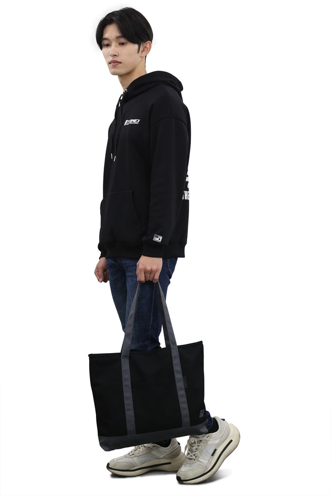 TOMEI ZIP TOTE BAG BLACK (TH701A-0000A)
