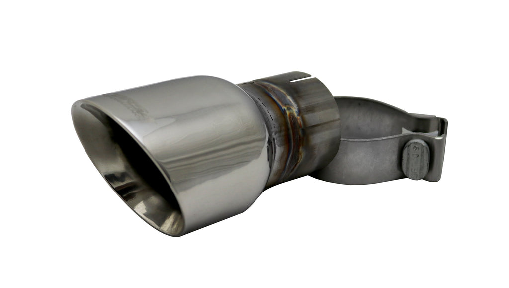 Corsa Performance Single 3.5 Inch Polished Pro-Series Tip (Clamp Included) 2.5 Inch Inlet Universal Stainless Steel (TK002)