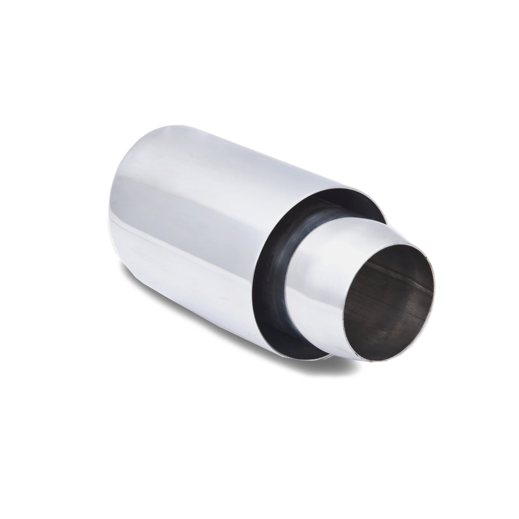 XFORCE 4" OD Angle Cut Double Wall 25" Inlet (Expandable) S/Steel (TS-AW4)