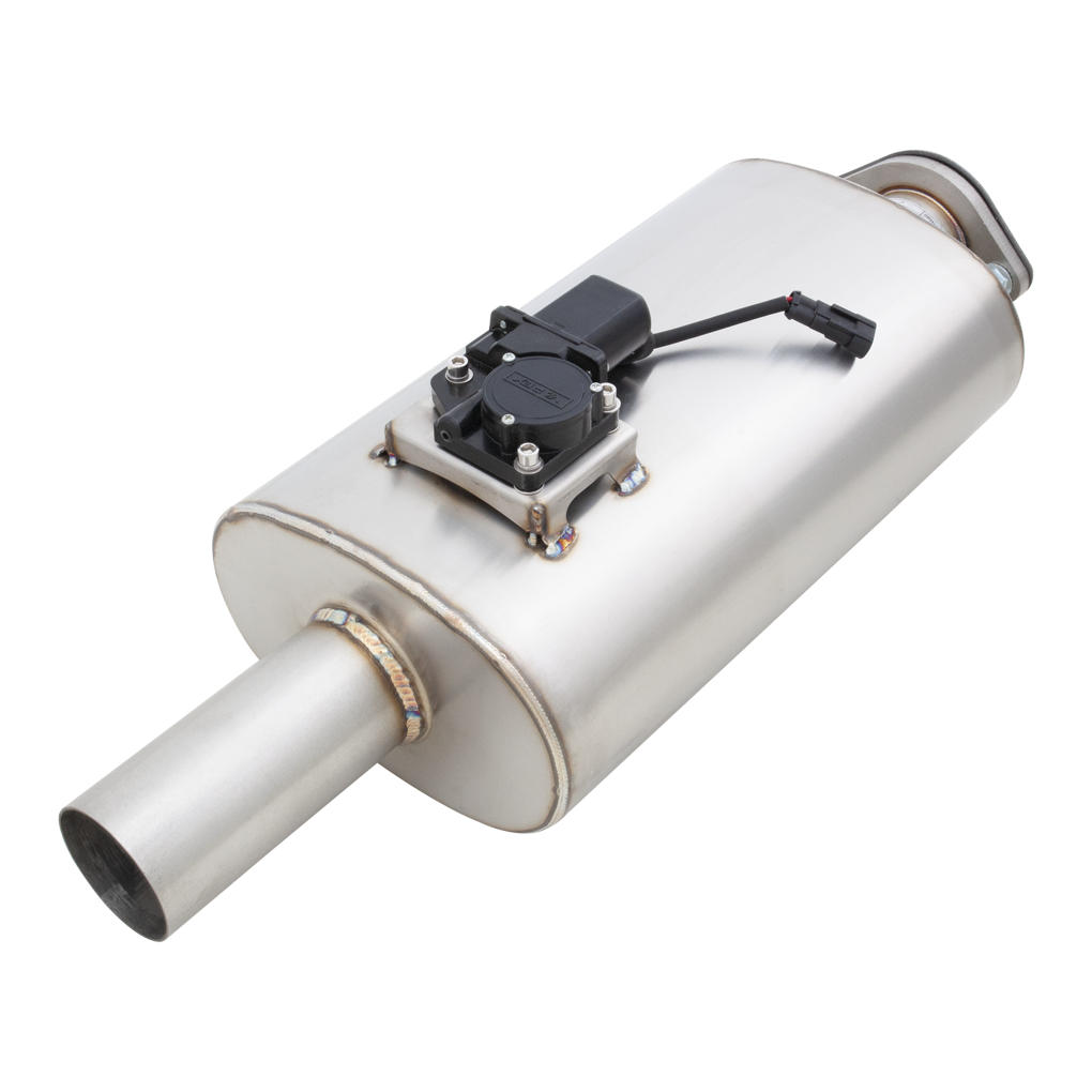 XFORCE Varex Universal Oval 5" X8", 15" Body Length, Center-In-Center-Out, 25" Flanged Inlet, 25" Single-Wall Outlet (VMK10-250)