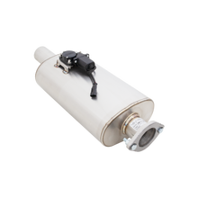 Load image into Gallery viewer, XFORCE Varex Universal Oval 5" X8", 15" Body Length, Center-In-Center-Out, 25" Flanged Inlet, 25" Single-Wall Outlet (VMK10-250)