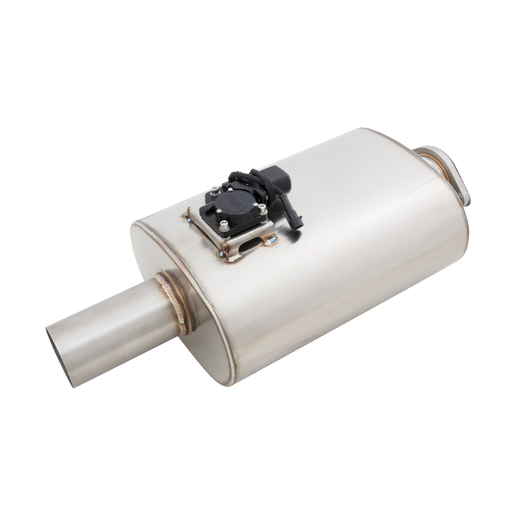 XFORCE Varex Universal Oval 6" X10", 15", Body Length, Center-In-Center-Out, 35" Flanged Inlet 35" Single-Wall Outlet (VMK11-350)