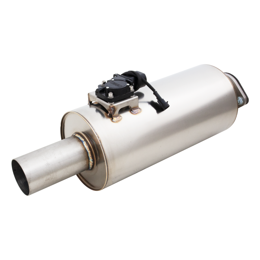 XFORCE Varex Universal Round 6", 15" Body Length, 25" Flanged Inlet, 25" Single-Wall Outlet (VMK15-250)