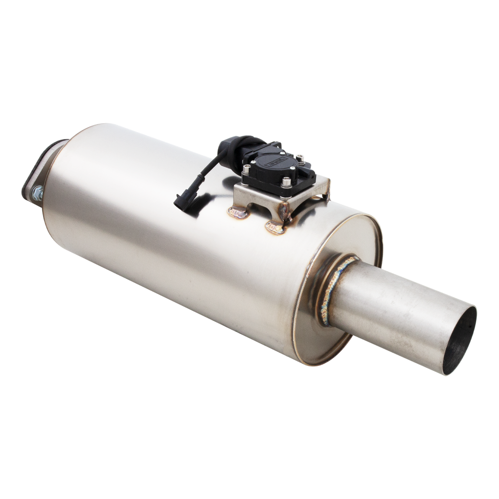 XFORCE Varex Universal Round 7", 16" Body Length, 3" Flanged Inlet, 3" Single-Wall Outlet (VMK16-300)