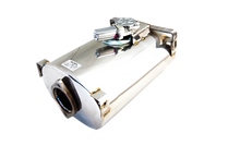 Load image into Gallery viewer, XFORCE Varex Oval Muffler8'x 5' (15'Long) 25' Inlet and Pipe Side, Short Flanged threaded, Side Bracket Front &amp; Back No Tip (VMK20-250)