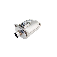 Load image into Gallery viewer, XFORCE Varex Oval Muffler10'x 6' (15'Long) 3' Inlet and Pipe Side, Short Flanged threaded, Side Bracket Front &amp; Back No Tip (VMK21-300)