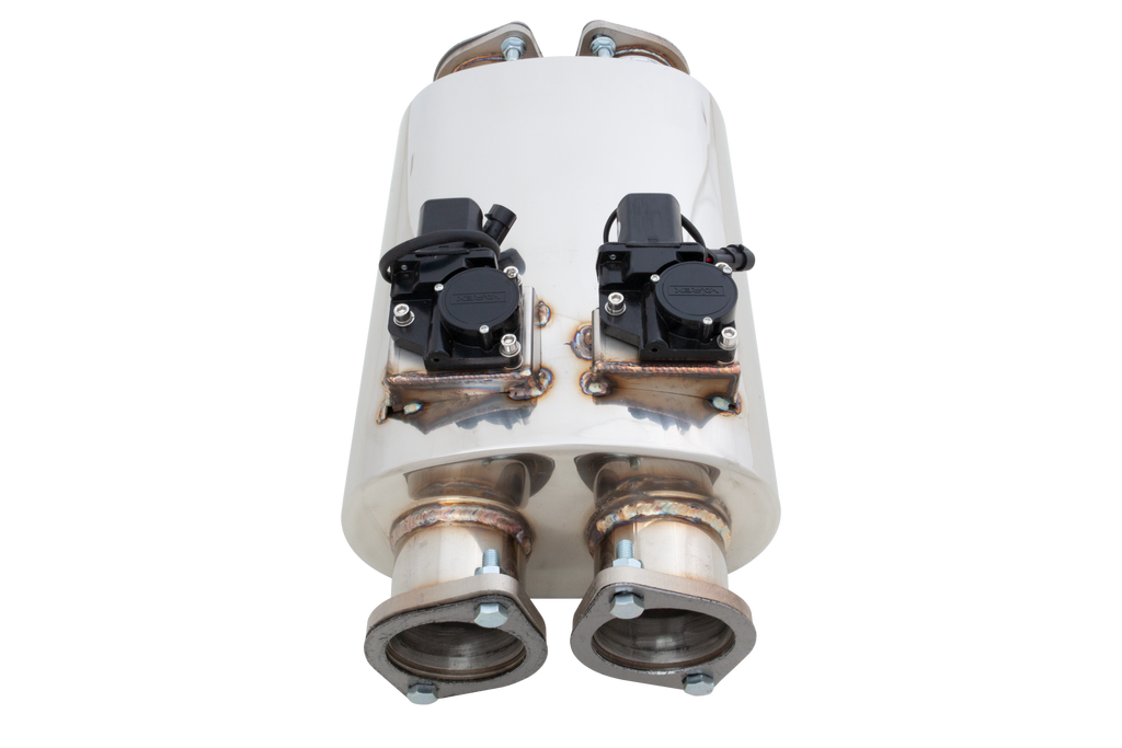 XFORCE Varex Universal Oval, 3" Twin-In Twin-Out, 6" X 10", 16 Body Length, (Merge-Pipe up-stream of Varex is required) (VMK31-300)
