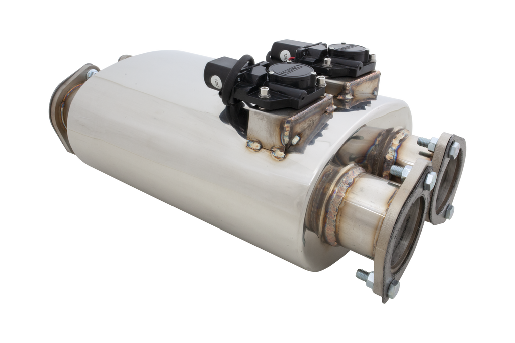 XFORCE Varex Universal Oval, 3" Twin-In Twin-Out, 6" X 10", 16 Body Length, (Merge-Pipe up-stream of Varex is required) (VMK31-300)