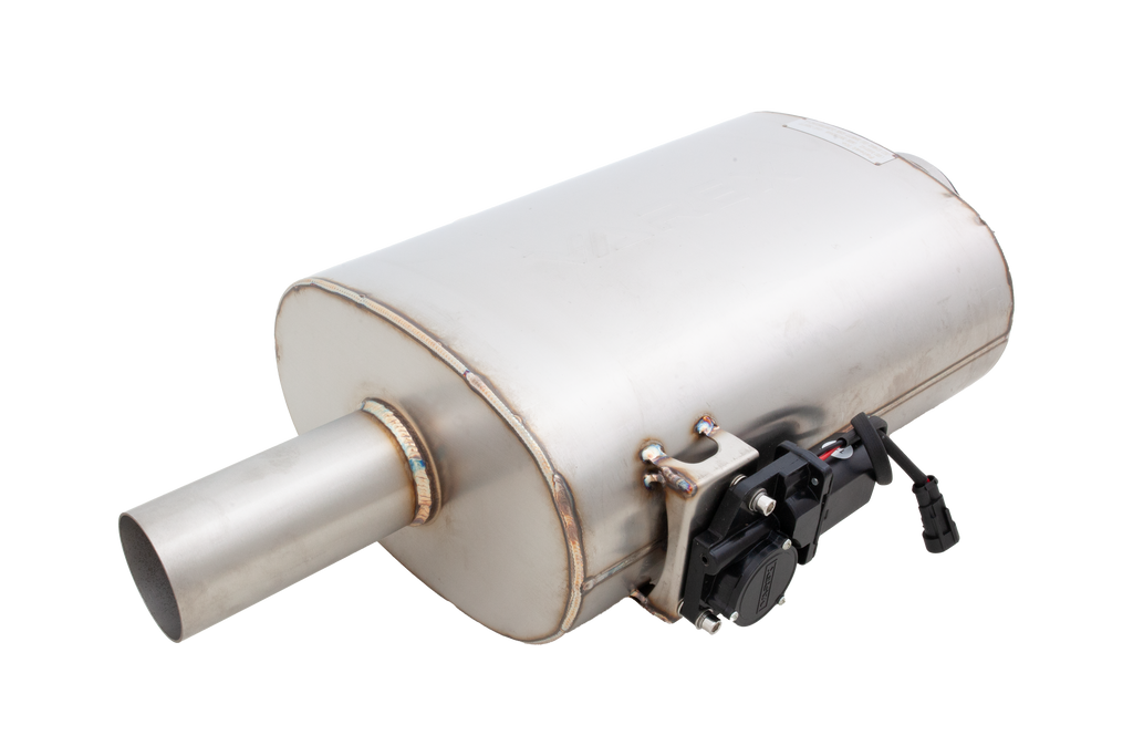 XFORCE Varex Universal Oval 5" X8", 15" Body Length, 25" Flanged Inlet, 25" single-wall outlet, side-mounted motor (VMK40-250)