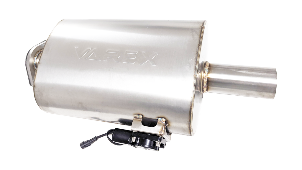 XFORCE Varex Universal Oval 6" X10", 16" Body Length, 3" Flanged Inlet, 3" single-wall outlet, side-mounted motor (VMK41-300)