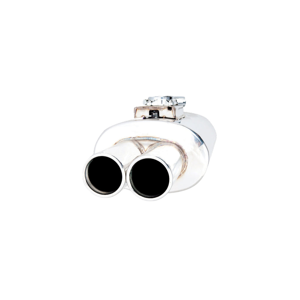 XFORCE Varex Universal Oval 6" X10" 16" Body Length, 3" Flanged Inlet, Twin 3" Double-Wall Tips (VMK5-300)