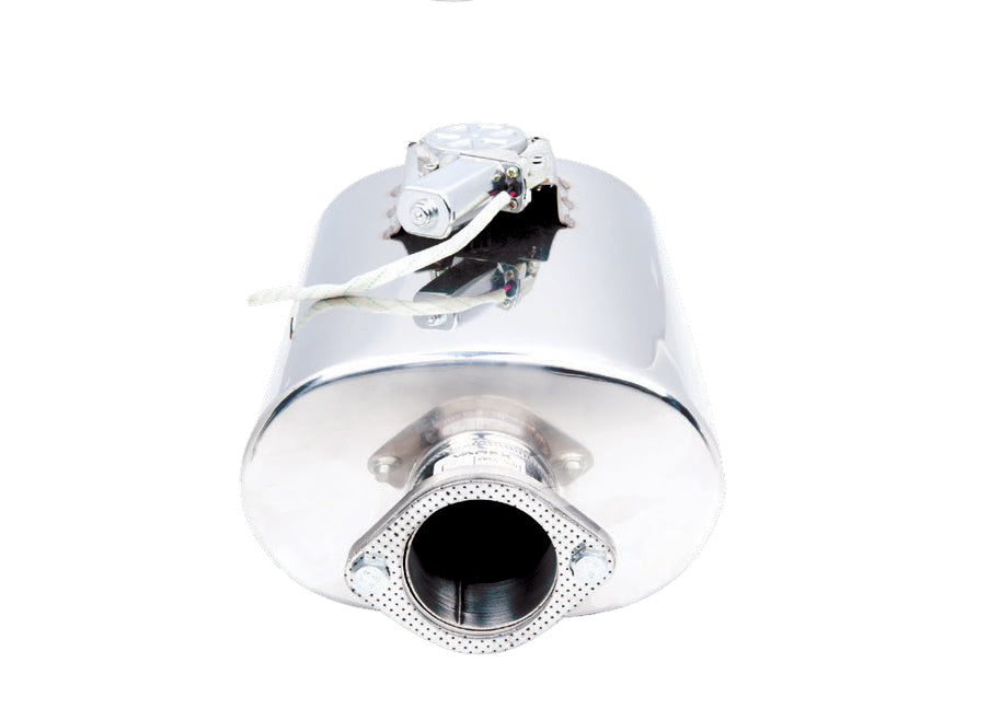 XFORCE Varex Universal Oval 6" X10" 16" Body Length, 3" Flanged Inlet, Twin 3" Double-Wall Tips (VMK5-300)