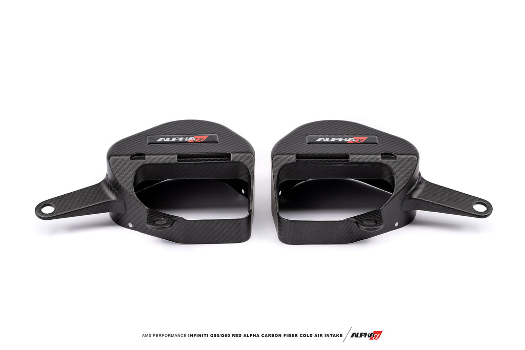 AMS Performance Infiniti Q50 / Q60 Red Alpha Matte Carbon Intake Kit (ALP.28.08.0001-2)