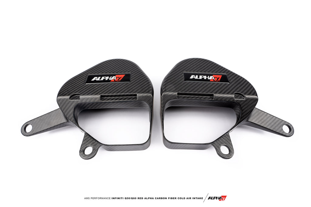 AMS Performance Infiniti Q50 / Q60 Red Alpha Matte Carbon Intake Kit (ALP.28.08.0001-2)