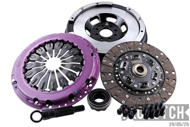 XClutch Clutch Kit Stage 1 Sprung Organic Disc + Steel Backed Facing (XKDG23502-1T)