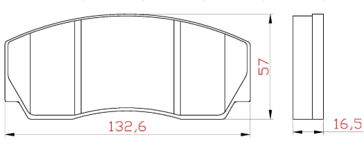 Yellow Speed Racing Competition Compound Rear Brake Pads