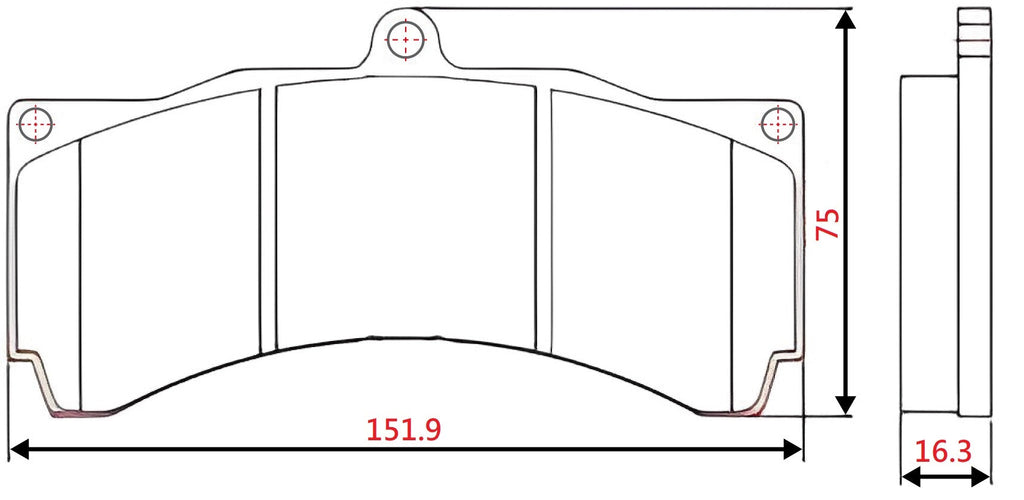 Yellow Speed Racing High Performance Sport Front Brake Pads